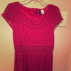 Red lace dress that has never been worn!!